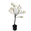 This Artificial White Gourami Tree Is A Fake Indoor Tree with Realistic, Tactile Leaves And Flowers, Perfect for Indoor Decoration