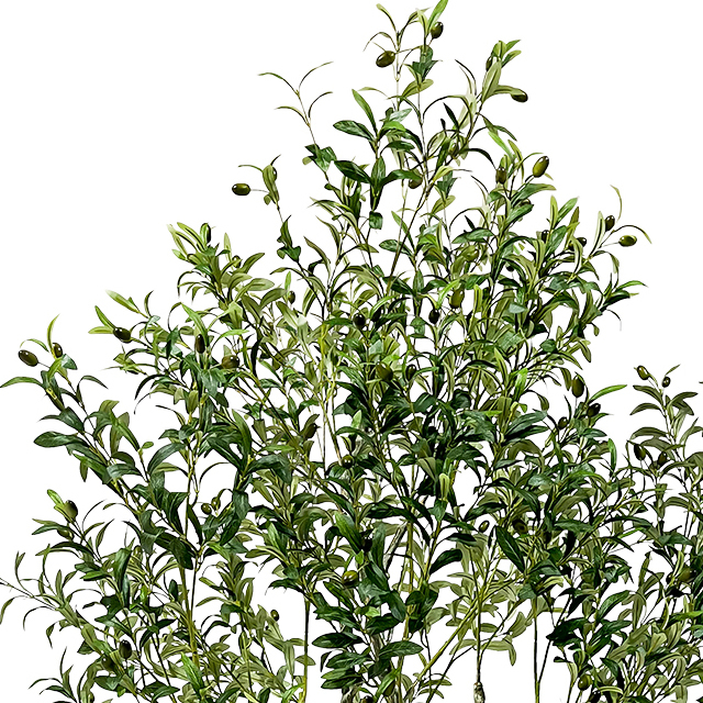 Majestic Faux Olive Tree 82.68inch – Artificial Olive Tree Indoor & Outdoor with Lifelike Leaves