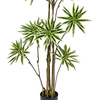 The decorative artificial Dracaena potted plant 78inch stands out with its glossy leaves and adds a tropical touch to your space