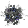 Halloween Artificial Silk Roses with Faux Spiders Gothic Rose Bush Halloween Party Home Decor