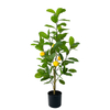 Artificial Potted Lemon Tree - Lifelike Home Or Office Decor - Premium Faux Potted Tree 
