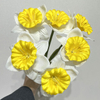 Artificial Daffodil Bouquet, White Petal with Bright Yellow Ruffled Center