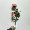 3-Head Single Stem Artificial Ranunculus, Blush Pink Ombré.
