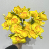 Artificial Yellow Daffodil Bouquet, Bright Yellow with Orange Ruffled Center