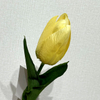 Artificial Yellow Tulip Stem, Long Stem with Foliage