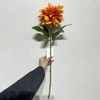 Artificial Fire Orange-Yellow Dahlia Stem