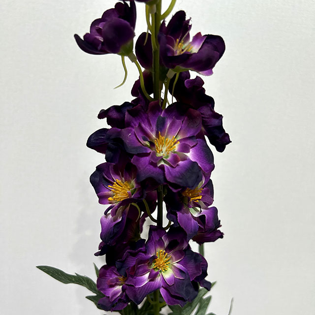 Artificial Deep Purple Delphinium Stem