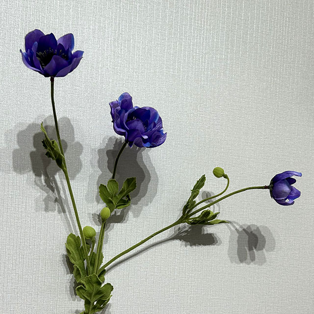 Artificial Deep Blue Anemone Stem