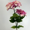 Artificial Pink-white Gradient Dahlia Flower