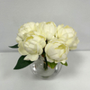 Artificial Cream White Peony Stem Bundle