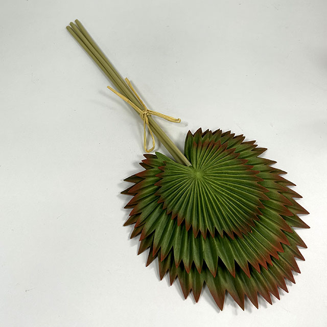 Artificial Flower Stem Fan Palm Leaf