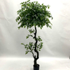 Artificial Ficus Tree (Faux Weeping Fig / Ficus Benjamina Tree with Lush Evergreen Foliage)