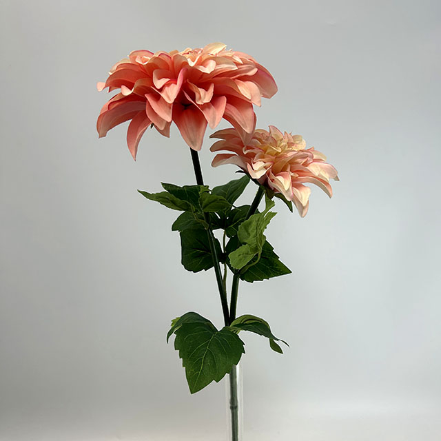 Artificial Peach Blush Dahlia Flower