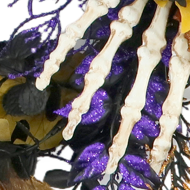 Artificial 24-inch Preppy Room Decor, Halloween Mummy Wreath, Fall Halloween Decorations