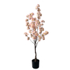 Tall Artificial Cherry Blossom Tree - 86.6inch, Realistic Potted Silk Faux Cherry Blossom for Indoor/Outdoor Home Office