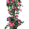 Artificial Bougainvillea Tree with Flowers, Bright Flowers in Plastic Pot, Imitation Flowering Tree