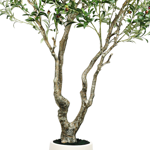 Olive Tree Artificial Indoor 96inches Realistic Faux Olive Tree in Pot