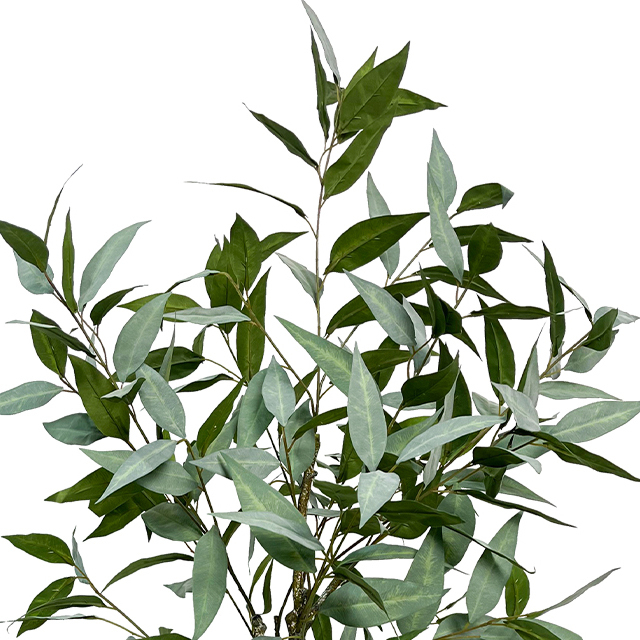 Artificial Eucalyptus Tree Realistic Potted Faux Eucalyptus Tree in Black Pot 47inch Porch 