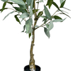 Artificial Eucalyptus Tree Realistic Potted Faux Eucalyptus Tree in Black Pot 36inch Porch 