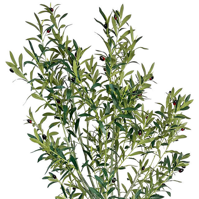 Artificial 72inch Olive Tree Indoor Tall Faux Olive Tree And Lifelike Fruits -Fake Plants in Pot for Home Office Living Room Decor