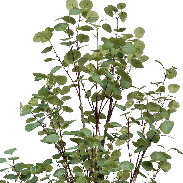 Artificial Eucalyptus Trees with black Planter 48inch Faux Eucalyptus Plants Indoor Tall Fake Floor Trees with Silk Leaves