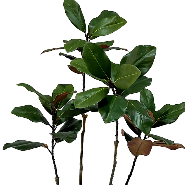 Artificial 59inch Plant Magnolia Tree, Artificial Potted Ornamental Tree