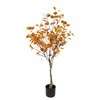 Simulated autumn leaf eucalyptus, indoor simulated eucalyptus potted decorative green plants, various styles with plastic pots