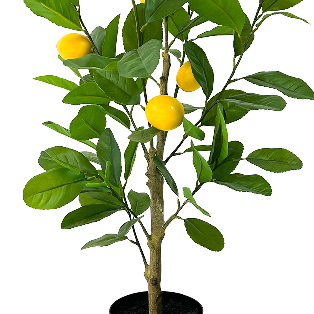 Artificial Potted Lemon Tree - Lifelike Home Or Office Decor - Premium Faux Potted Tree 