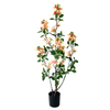 Artificial 35.4inch Gardenia Tree Fake Flower Plant with Green Leaves Imitation Flower Tree Suitable for Home Outdoor And Indoor Decoration