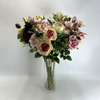 Mixed Artificial Garden Rose Bundle, Assorted Colors with Buds