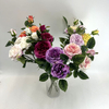 Mixed Artificial Garden Rose Bouquet, Full Assorted Color Collection with Buds