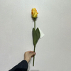 Artificial Frilly Yellow-Orange Parrot Tulip Stem