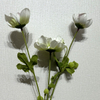 Artificial White & Green Anemone Stem