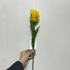 Artificial Frilly Bright Yellow Tulip Stem