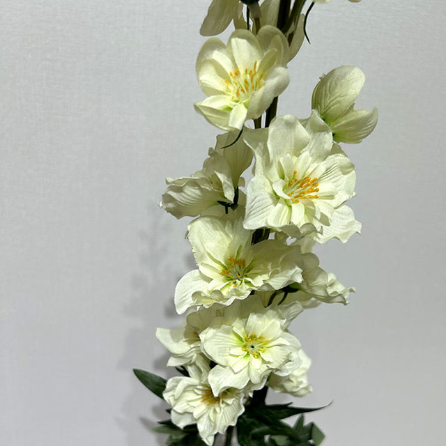 Artificial Cream White Delphinium Stem