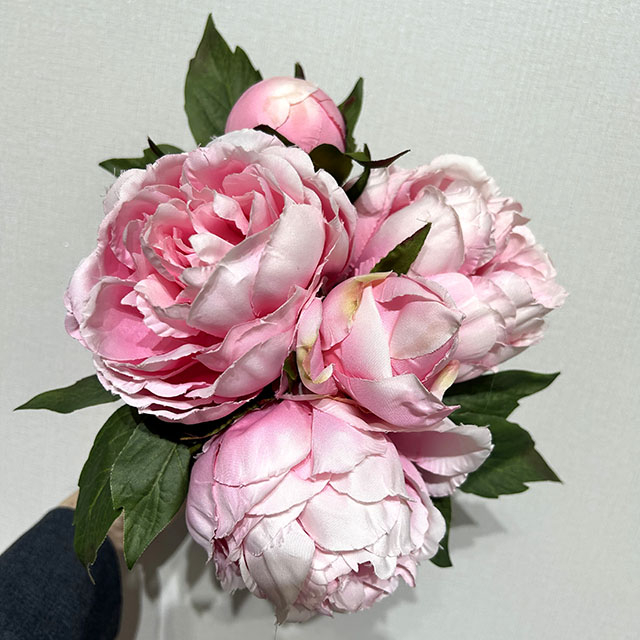 Artificial Blush Pink Peony Bouquet