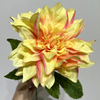 Artificial Yellow-Pink Gradient Dahlia Stem