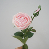 Artificial Single Rose with Bud Stem Bundle (6 Color Options)
