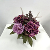 Artificial Mauve Purple Peony & Hydrangea Mixed Bouquet