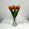 Artificial Orange-Red Gradient Tulip Stem Bundle
