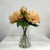 Artificial Champagne Gradient Peony Stem Bundle