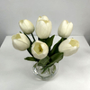 Artificial Cream Real-Touch Tulip Stem Bundle