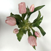 Artificial Blush Pink Striped Tulip Stem Bundle