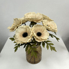 Artificial Vintage Cream Anemone Stem Bundle