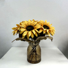 Artificial Flower Bouquet Yellow Sunflower