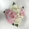 Artificial Blush Pink Rose & White Hydrangea Mixed Bouquet