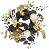 Gothic Halloween Wreath 12-inch Skull Wreath Window Indoor Home Party Decoration