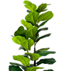 Artificial 51inch Ficus Lyrata Plants Trees In Pot, Tall Fiddle Leaf Fig Trees