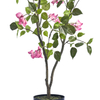Artificial Bougainvillea Plant, Indoor Artificial Flower Simulation Tree 47 Inch