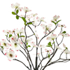 This Artificial White Gourami Tree Is A Fake Indoor Tree with Realistic, Tactile Leaves And Flowers, Perfect for Indoor Decoration